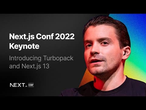 Next.js Conf Keynote: Introducing Next.js 13 and Turbopack